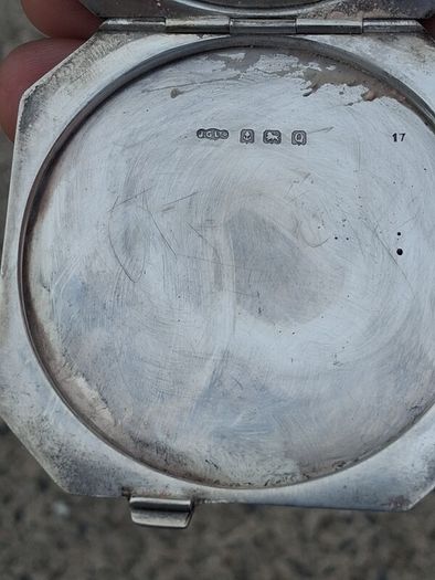 Joseph Gloster Sterling Silver Compact(1940,57grams)