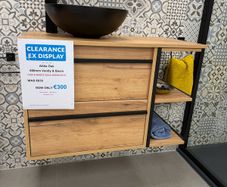 Wall Hung 800mm Vanity - Oak
