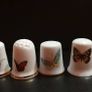 Collection of Bone China Thimbles Insect Themed Image 3