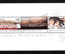 2003 Germany Famous Boys Choirs Commemorative Stamps Miniature Sheet Mint Never Hinged (MNH)