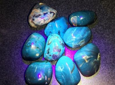 Ultra rare large blue Baltic amber 30+ct