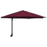 Garden Parasol Manual Bordeaux Red 248 x 248 x 148 cm Image 2