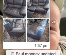 couch quick sale perfect condition navy