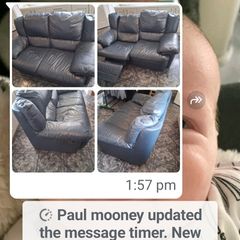 couch quick sale perfect condition navy