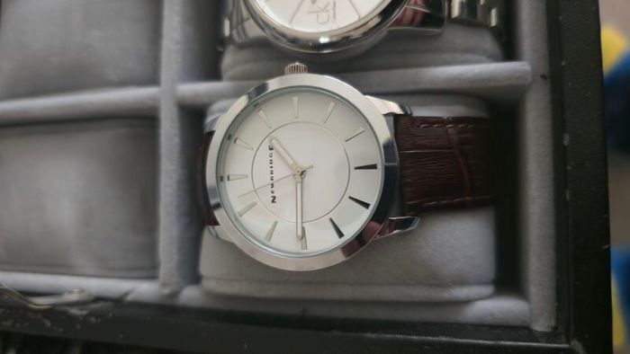 6-Watch Collection Bundle with 12-Slot Display Box (Boderry Titanium, Casio Edifice, CK, Newbridge)
