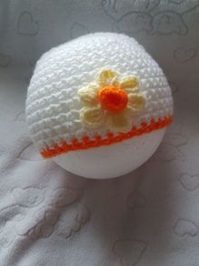 Handmade baby girls hat's 0-3 months