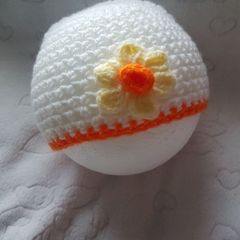 Handmade baby girls hat's 0-3 months