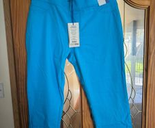 BNWT Dunnes Stores blue crop stretchy jeggings for women size UK14 EU42 Postage included