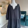 Brand-new Ladies Black Puff Sleeve Tiered Midi Dress from George Image 6