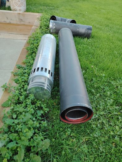Twin wall gas flue parts Gazco