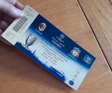 AC Milan v Liverpool Fc Souvenir Ticket 2005 Champions League Final