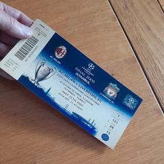 AC Milan v Liverpool Fc Souvenir Ticket 2005 Champions League Final