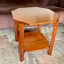 Unique 1950s Mid Century Solid Teak Side Occasional or Small Coffee table Image 8