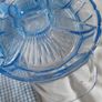 Vintage - Blue Glass - Divided Dish Image 3