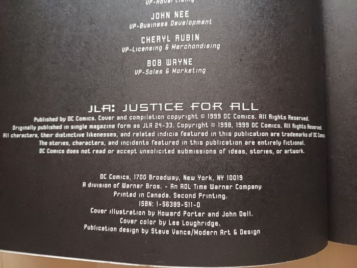 JLA Justice for All by Grant Morrison (DC Comics Graphic Novel 1999)