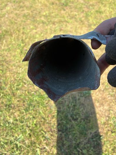 Vintage galvanised downpipe