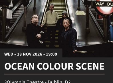 Ocean Colour Scene - 2x Tickets - Olympia 18th Nov