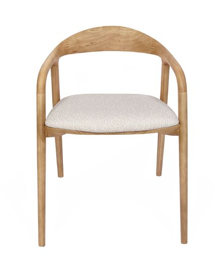 Mokki Ash Dining Chair  Beige Japandi Comfort