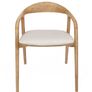 Mokki Ash Dining Chair  Beige Japandi Comfort Image 3