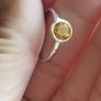 925 Sterling Silver Ring with Citrine. Image 3