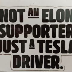 Tesla Elon musk novelty car sticker