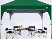 3x3M Pop Up Gazebo Commercial Gazebo With Upgrade Roller Bag, 4 Weight Bags, Stakes and Ropes (Forest Green)