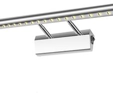 FREE SHIPPING Bathroom Light Fixtures Over Mirror Led Light Fixtures for Bathroom Above Mirror Wall Lights with Switch Adjustable Angle Stainless Steel Cool White