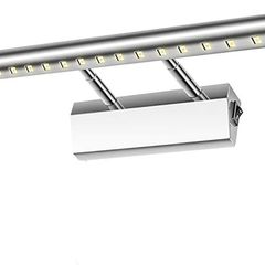 FREE SHIPPING Bathroom Light Fixtures Over Mirror Led Light Fixtures for Bathroom Above Mirror Wall Lights with Switch Adjustable Angle Stainless Steel Cool White