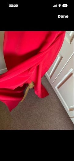 Folkster size 12 red  occasion dress half lined