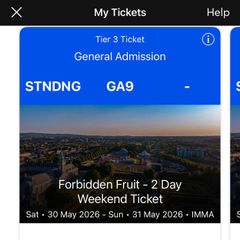 forbidden fruit saturday ticket