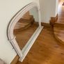 beautiful cream stone archtop overmantel mirror. Image 6