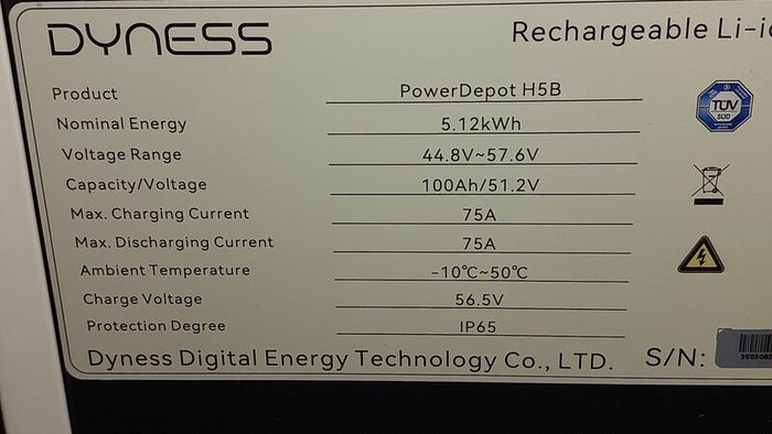 Dyness PowerDepot H5B 5.12 kWh 100% SOH