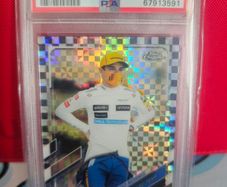 2021 Topps Chrome F1 Lando Norris Checker Flag Reflector Psa 10