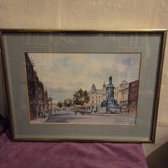 O'Connell St Dublin by Colin Gibson - Framed