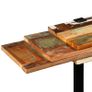 Console Table Solid Reclaimed Wood Adjustable Image 5