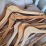 15 Clothes Hangers - Wooden and Plastic Image 3
