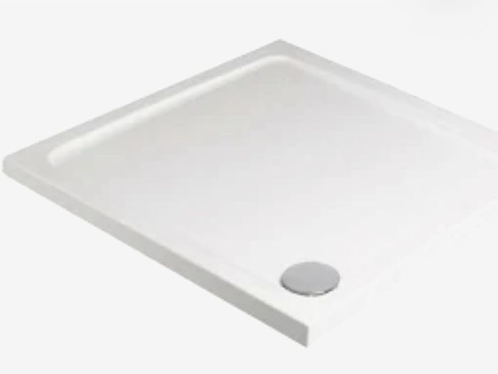 Sonas Kristal 900 x 900 mm White Shower Tray, Chic Modern Design