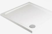 Sonas Kristal 900 x 900 mm White Shower Tray, Chic Modern Design