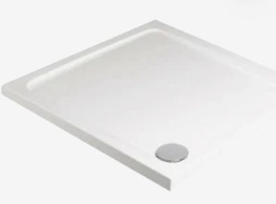 Sonas Kristal 900 x 900 mm White Shower Tray, Chic Modern Design