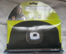 Summit Camping LED Light Up Beanie Hat Black Outdoor Safety Wear Equipment, Camping, Walking, Running, Cycling, Hiking, Fishing, Hunting