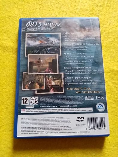 Medal of honor Rising Sun PlayStation2 ps2 games Original