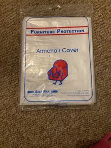 Self pak armchair cover/ furniture protection
