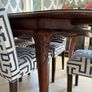 Mahogany dining table and six chairs Image 2