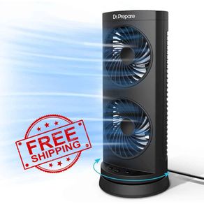 NEW SALE | Tower Fan Oscillating Fan, Portable Desk Fan with 3-Speed Options, 110 Degree Oscillation, 3 Timers, Personal Quiet Table Fan for Home Office Desktop Bedroom