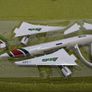 Alitalia 1:200 scale model airplane, Boeing 777-200 aircraft, NEW Image 6
