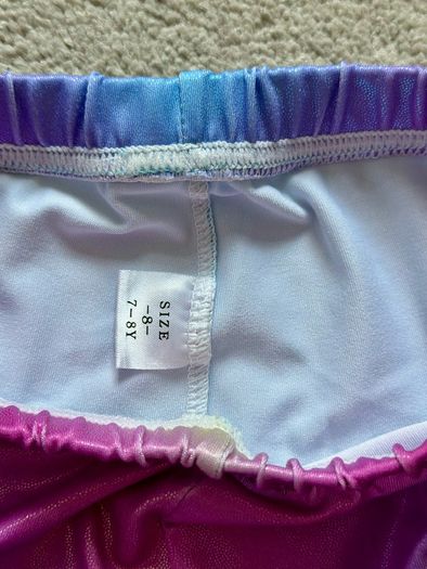 Like new gymnastics leotard & shorts size 7-8