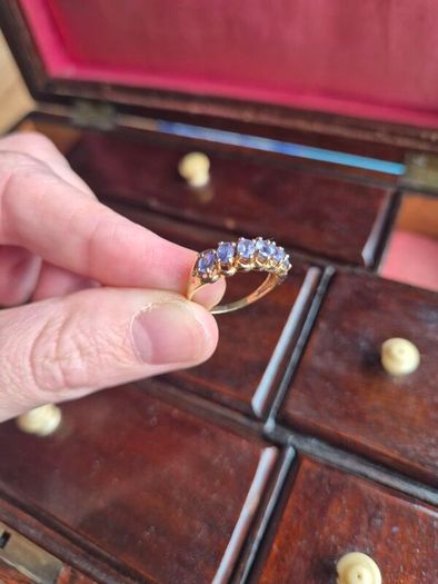 10ct Gold Iolite Eternity