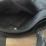 Tula black leather tote bag with a shoulder strap. Image 10