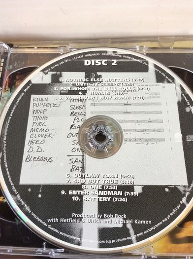 Metallica. S&M Double Album On CD. Metallica With The San Fran Symphony Orchestra.