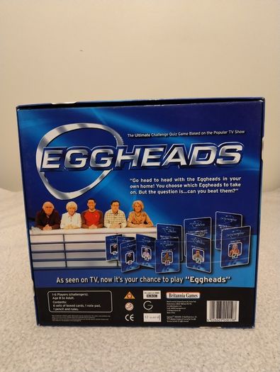 Eggheads Trivia Board Game
